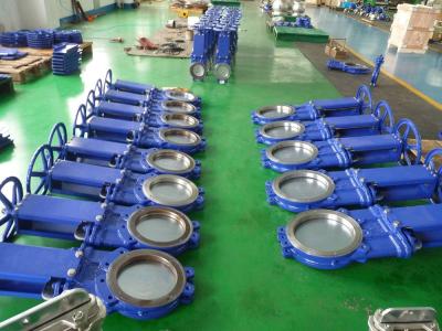 150 - 300 Psi Pressão nominal Renovação do assento Faca válvula de porta com função de operação manual
