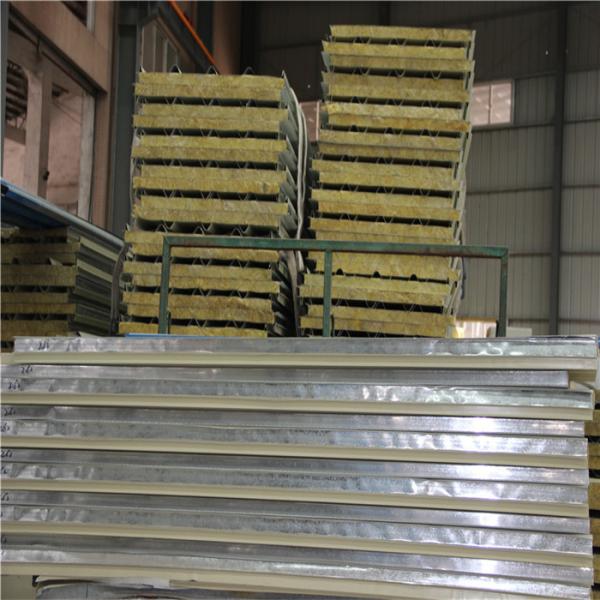 0.326mm insulated rock wool sandwich roof panel for construction site