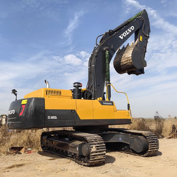 Máquinas pesadas usadas Volvo Ec480dl Excavadora de movimiento de tierra de segunda mano 48 toneladas