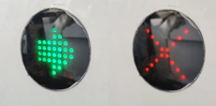 120W Face Recognition Thermal Detection Swing Turnstile Gate with DC Brushless Motor and LED Indicator