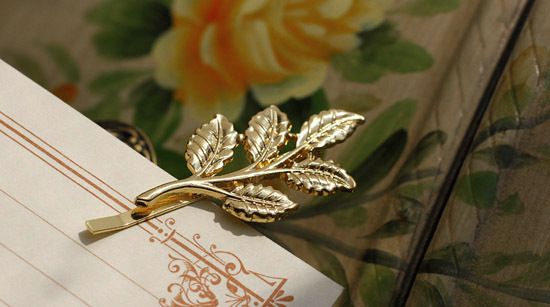 Olive Leaf bride headdress duckbill clip bangs clip hair accessories