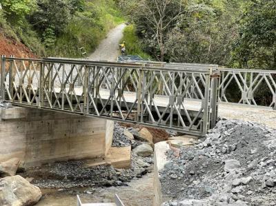 Ponte portátil galvanizada do pé dos componentes de aço de aço da ponte da ponte
