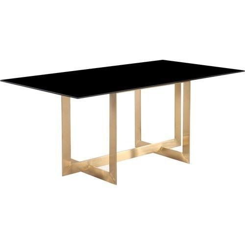 White Contemporary Marble Dining Table Counter Height Stainless Steel Metal Legs