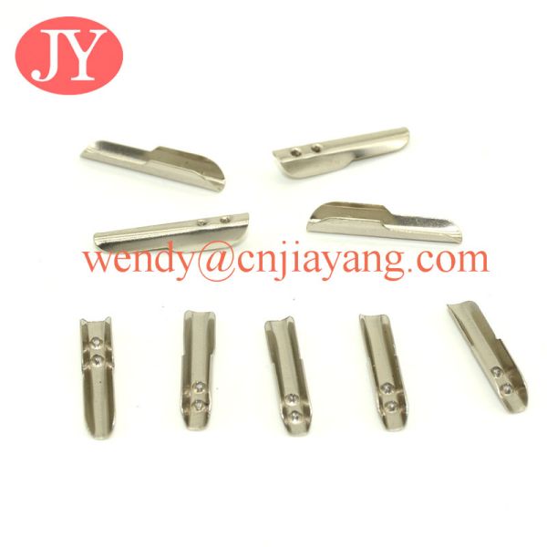 Silver plating 22mm metal T tip barb clips for cord