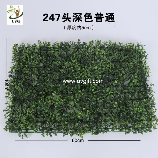 UVG 60*40cm fake outdoor plants artificial boxwood mat for green wall decoration GRS10