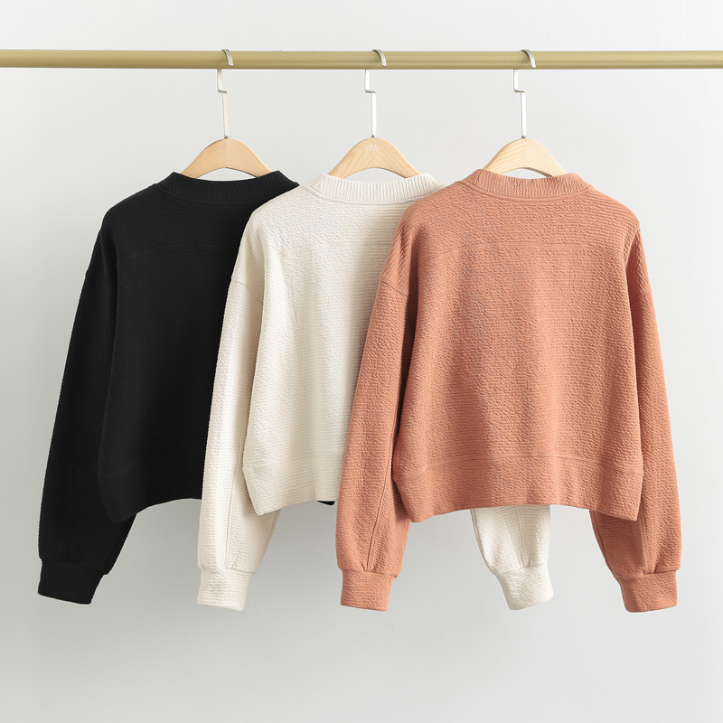 Breathable Womens Pullover Sweatshirt Crocheted Pullover