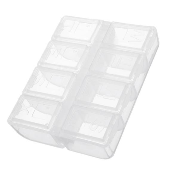 8 Slots Precision Mold Parts Storage Asjustable Case Home Organizer Screws Box