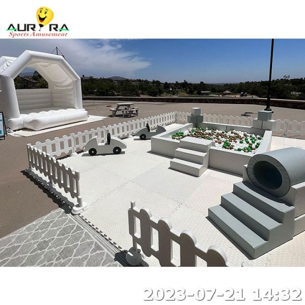 PU Leather Kids Soft Play Equipment Set Indoor Toddler Soft Play Playground