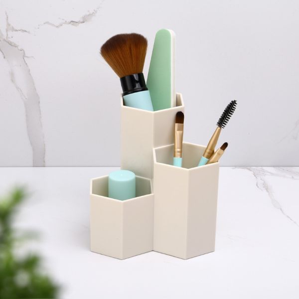 Cosmetics Desk Plastic Stationery Organiser For Students