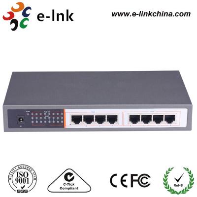 Poder do ponto de entrada de Gigabit Ethernet sobre o porto do interruptor 8 dos ethernet para câmeras do IP do ponto de entrada
