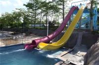 Fiberglass Water Play Equipment Slide Pool Swim Outdoor Water Slides Manufacturer Open Sled Barrel Slide Amusement Machine