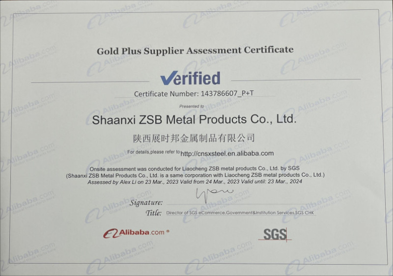 Z.S.B Metal Product CO.,LTD Сертификации