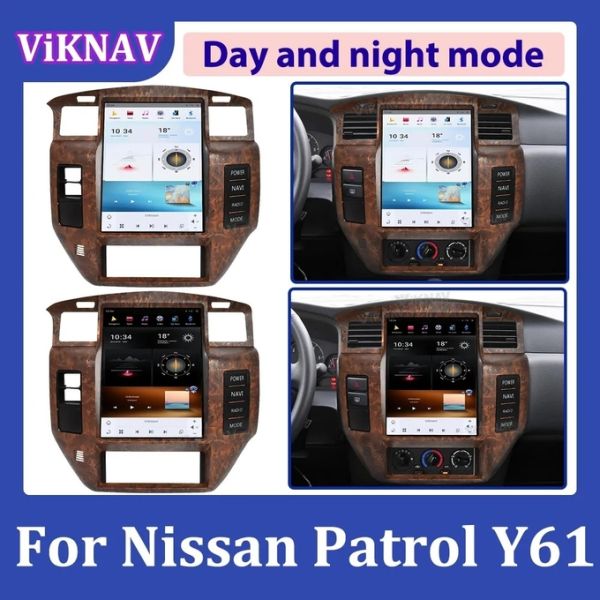 12.1 дюймовое радио для автомобилей с Android для автомобилей Nissan Patrol Y61 2004-2019 GPS навигация Мультимедийный проигрыватель беспроводной Carplay