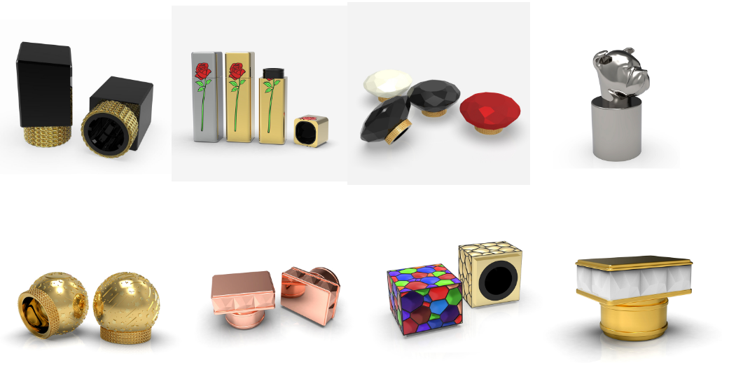 Hot-End Deer Shaped FEA 15 Zamak Perfume Caps Zinc New Design Existing Mould Perfume Cap