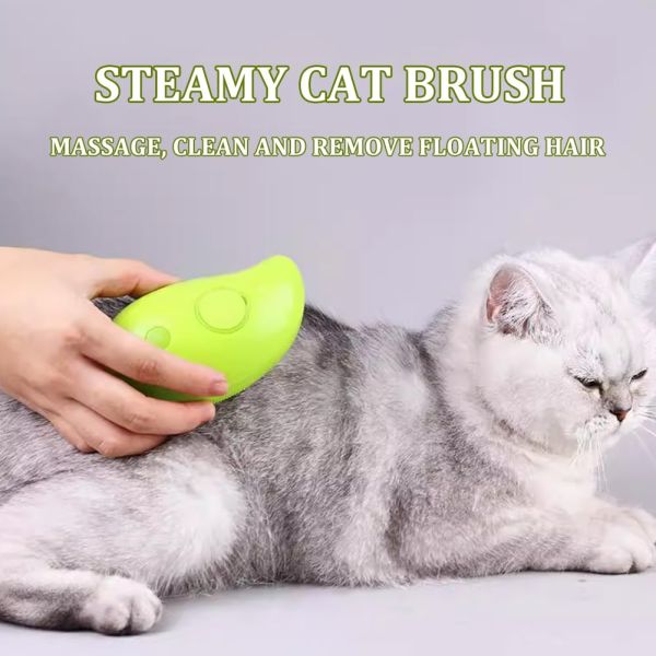 Electric Pet Grooming Brush Self Cleaning Cat Grooming Brush