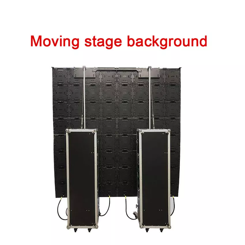 Commercial Liftable Foldable Portable Led Video Wall Panels For Rental And Events
