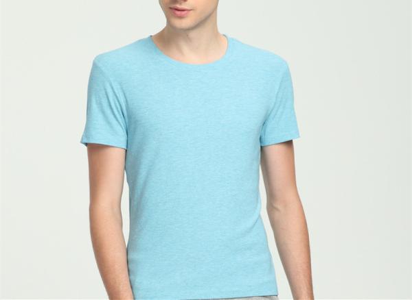 Slim Fit Short Sleeves Custom Bamboo T Shirt Moisture Wicking Quick Dry