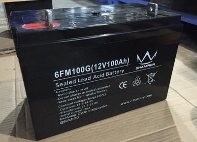 Bateria solar profunda da bateria 12v 100ah Vrla do gel do ciclo fora da bateria de UPS da bateria da grade