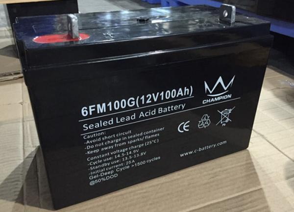Bateria solar profunda da bateria 12v 100ah Vrla do gel do ciclo fora da bateria de UPS da bateria da grade