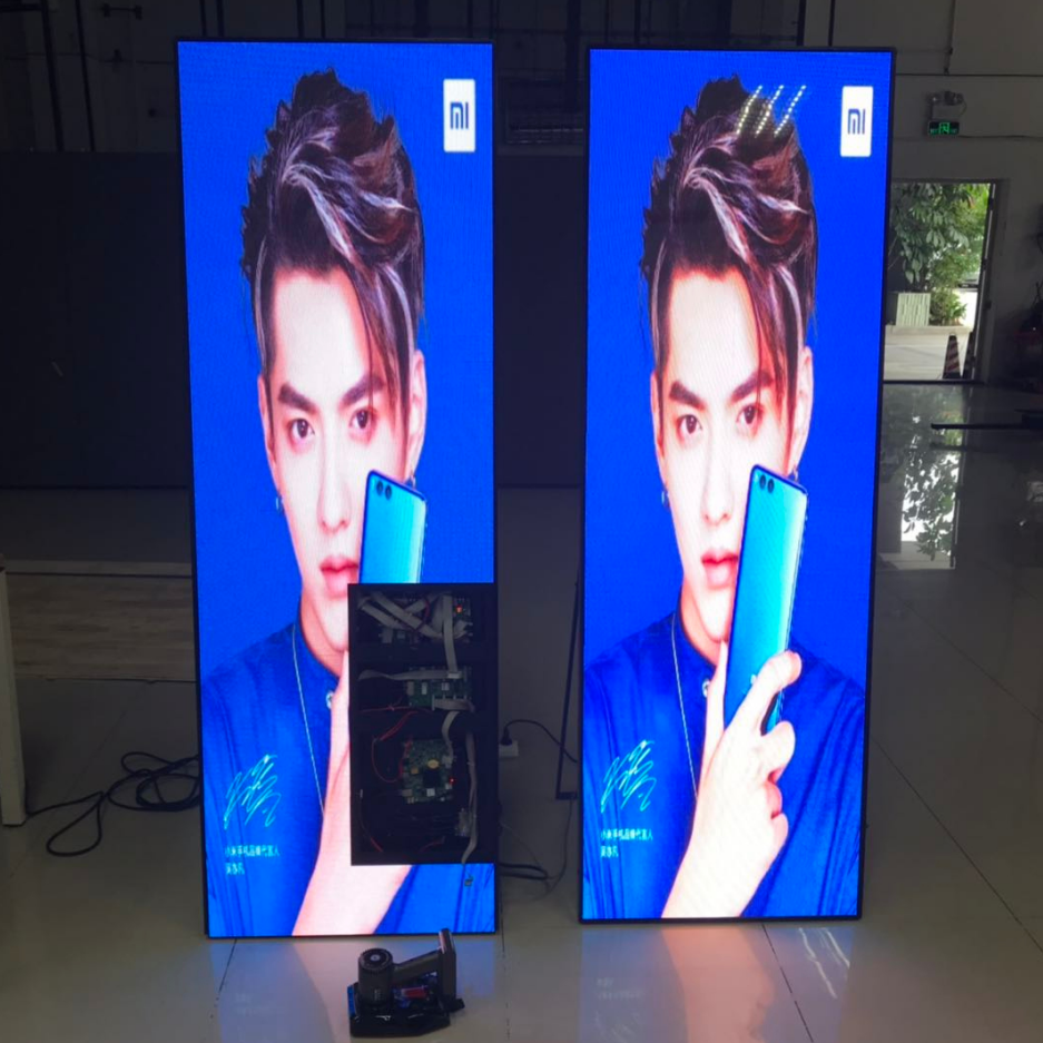 Portable Indoor Floor Standing P1 P2 P2.5 P3 Poster LED Display Support USB / WiFi / 4G