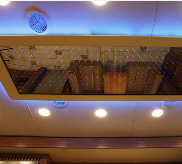 24V RGBW White Boat Recessed Ceiling Light Aluminum LED Down Light For Boat Interior