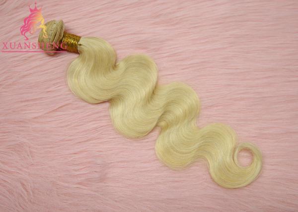 Virgin Hair 613 Blonde Body Wave Extensions Cuticle Aligned Unprocessed