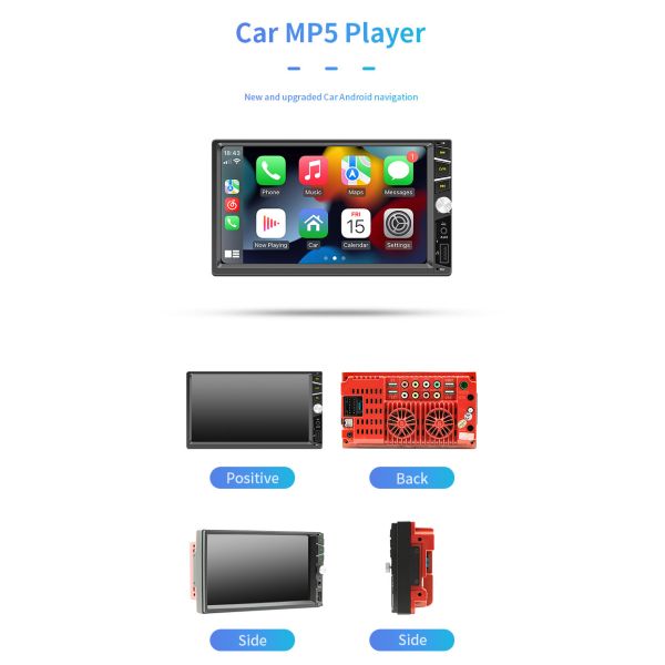 7 версия MP5 беспроводное Carplay планшета FS07W держателя автомобиля дюйма частная