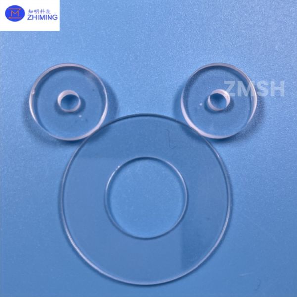 Disco de zafiro personalizado Lavadora de zafiro sintético pulido sin burbujas resistente al desgaste