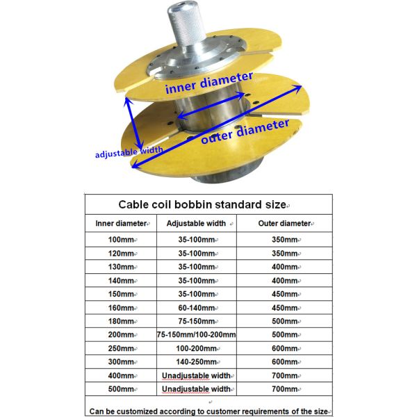 ID 120mm Stainless Steel Rapid Plate Cable Coil Bobbin