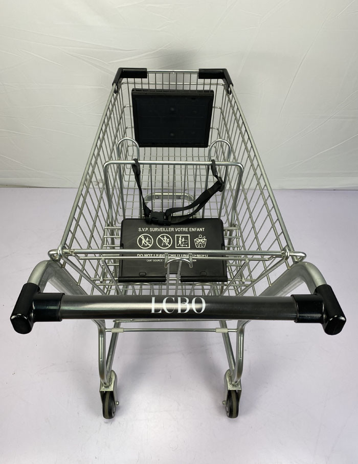 Американская емкость загрузки вагонетки 110Kgs посещения магазина бакалеи металла стиля с версией рекламы логотипа