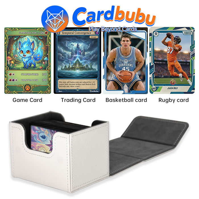 Embossing MTG Leather Card Deck Case TCG Trading Custom Playing Cards Box