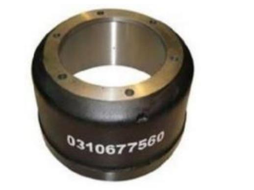 106.063-00A Semi Trailer Brake Drum Trailer Spares And Accessories