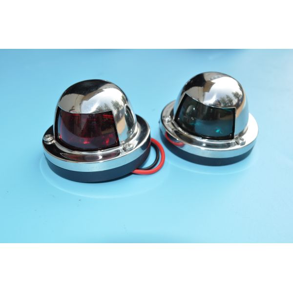 Marine Boat Yacht Light Stainless Steel LED Bow Navigation Lights One Pair