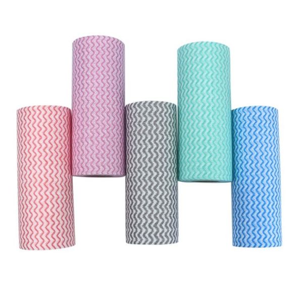 Промываемые одноразовые посудомоечные полотна прочные, нетканые синие одноразовы