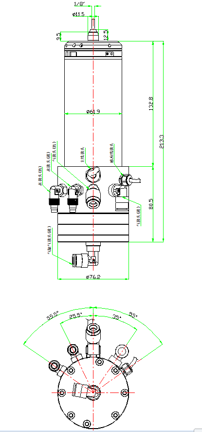 Вода WESTWIND WWD1822 200000RPM охладила мотор шпинделя CNC для машины ХИТАЧИ/LENZ