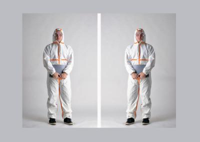 Practical Disposable Overalls Abrasion Resistant PP / SMS / SF Material