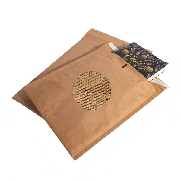 Regular Style Honeycomb Paper Bag 80GSM  Paper Padded Mailer Recyclable For Shipping