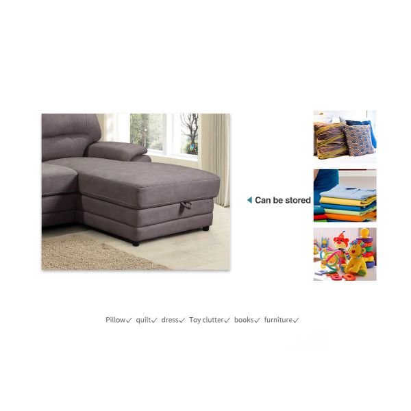 Living Room Electric Recliner Sofa Set Breathable Foldable For Hotel