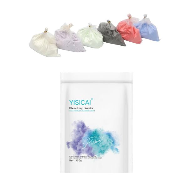 450 g de polvo blanqueador de salón profesional Piaochun, resultado de aclaración de 8-9 niveles, tipo suave bajo en amoníaco, fórmula sin polvo de hierbas verdes