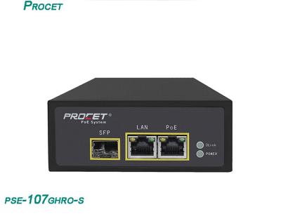 RoHS IP40 Fire Retardant Housing 75W Poe Injector For Ptz Camera