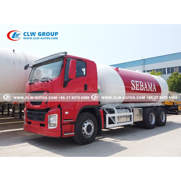 Isuzu Giga 20m3 Mobile LPG Cylinder Filling Delivery Truck Bobtail Truck