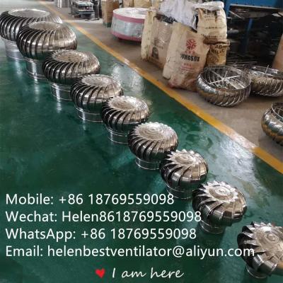 Produce LC-BEST 75mm to  LC-BEST 1500mm stainless steel No power roof turbine ventilation for factory, accept customzied