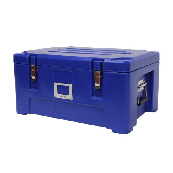 Cold Drinks 25L Insulated Food Transport Box Smooth Rotational Stackable Transport Box