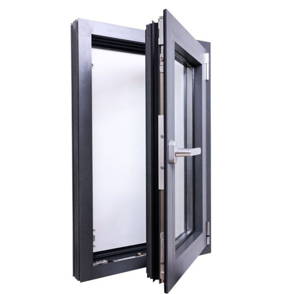 Modern Hanging Curtain Double Glazed Aluminium Window Customizable