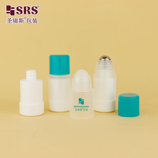 RPPE 50ml 75ml Replaceable Roll On Deodorant Gel Plastic PP PCR Recycled Material Bottles