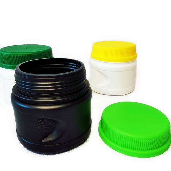 Black HDPE Empty Large Protein Powder Container Recyclable 5000ml