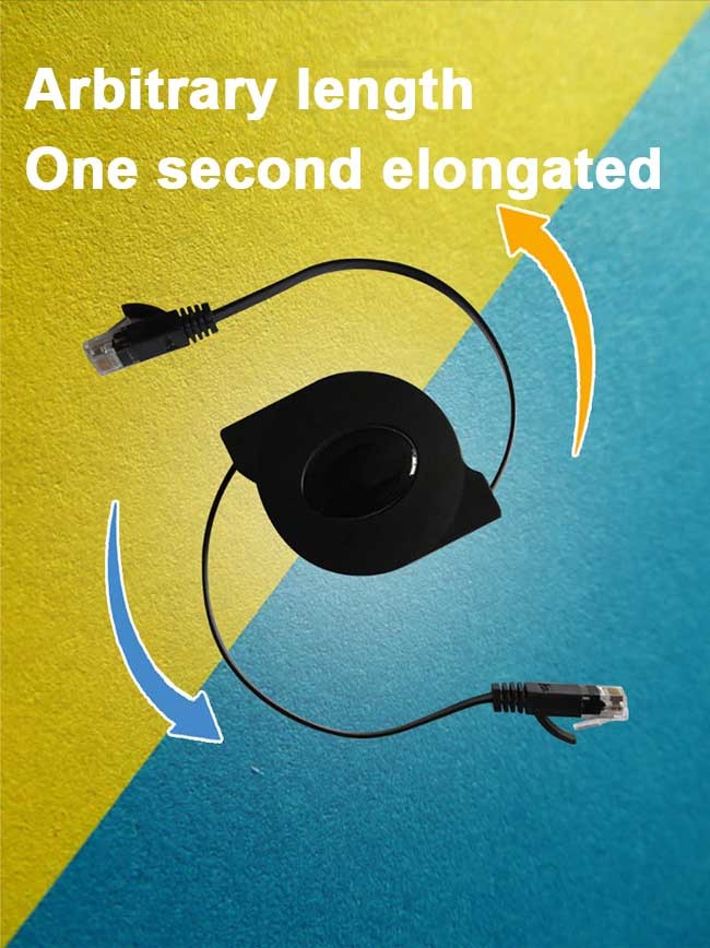 Портативный телескопичный 1,5 кабель ethernet кабеля RJ45 CAT6 сети локальных сетей m