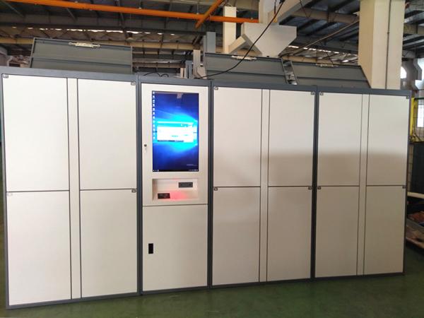 Airport Automated High Quality  beach  Luggage rental storage Lockers With Phone Charging and door open remotely