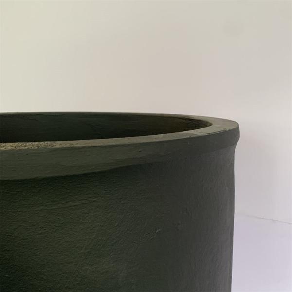Silicon Carbide Straight Barrel Crucible Smooth Surface Cylindrical Shape