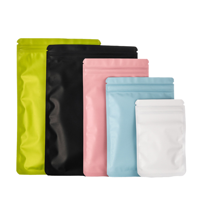 Flat Self Seal Zipper Top PE Bag with Recycled Materials Moisture Proof Matte Finish Low MOQ Carton Packaging for Jewelry